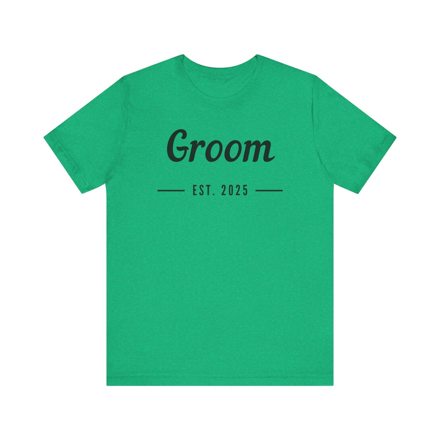 Groom Est. 2025 Black Text T-shirt