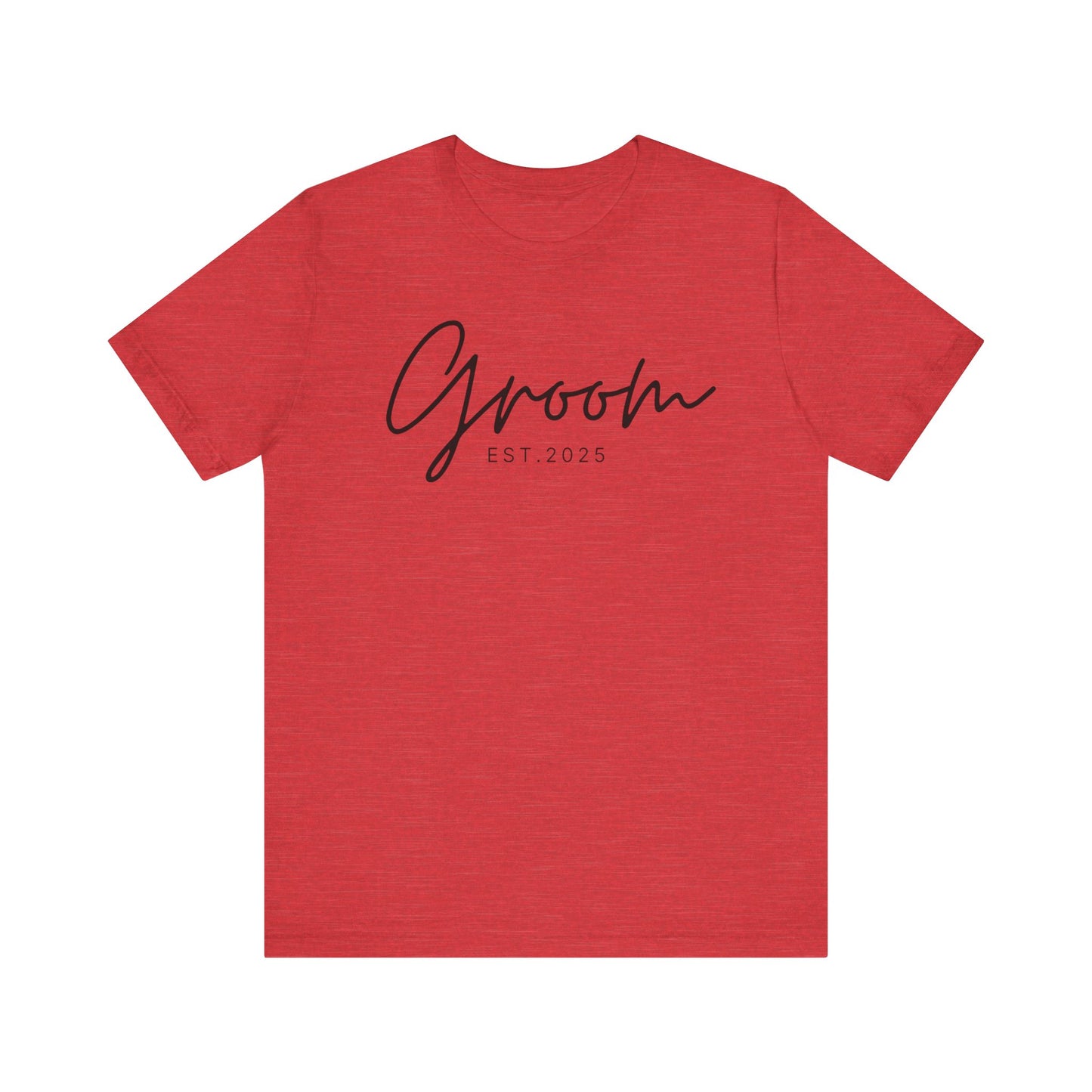 Groom Cursive Black Text T-shirt