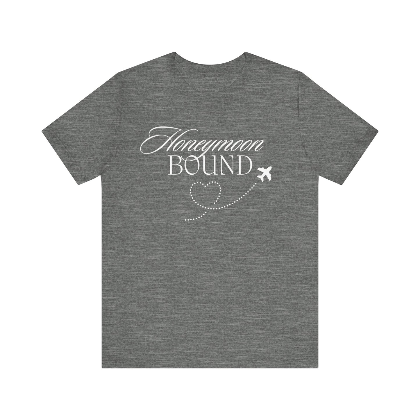 Honeymoon Bound White Text T-shirt