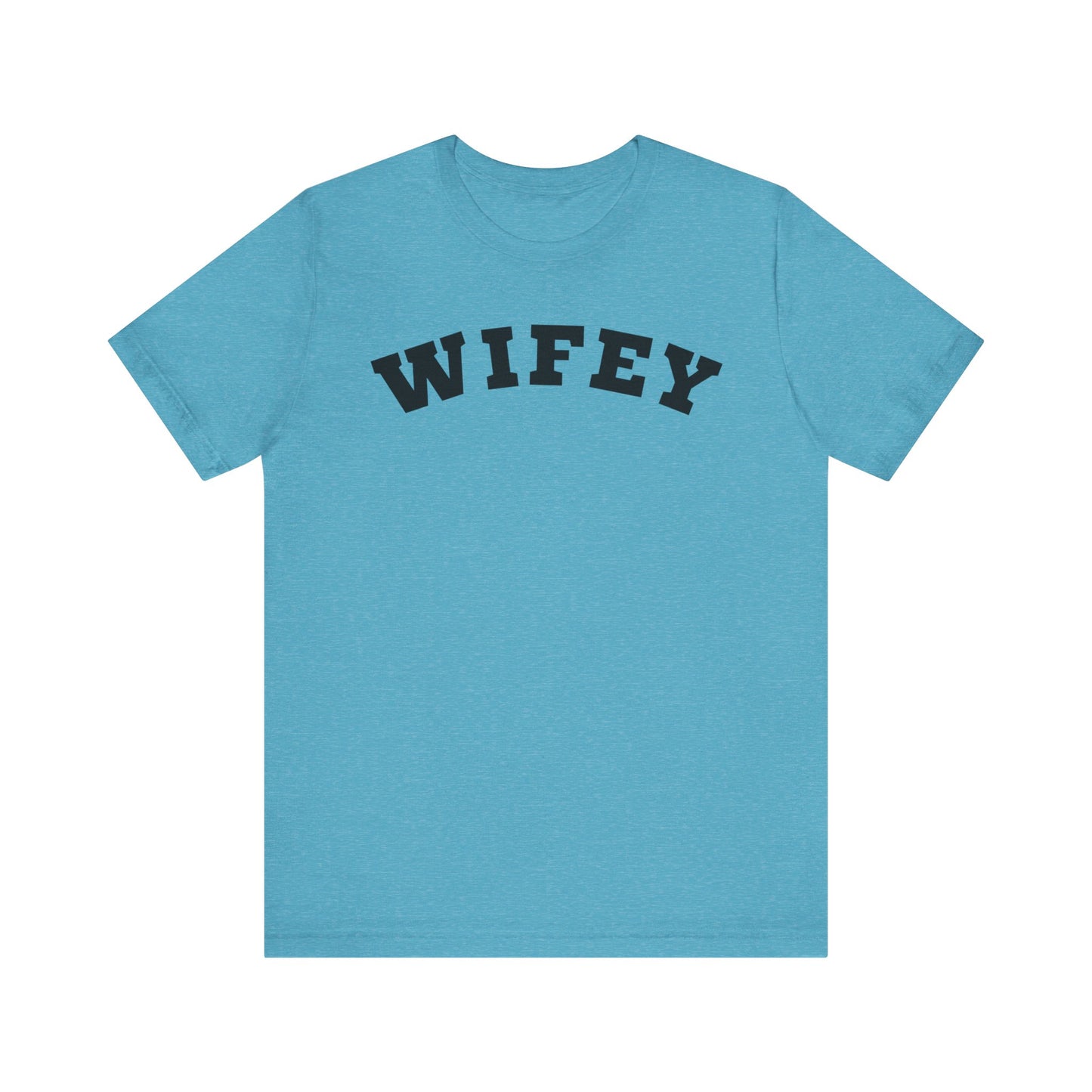 Wifey Black Block Letters T-shirt