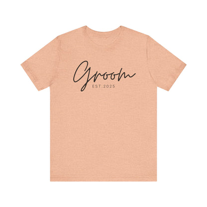 Groom Cursive Black Text T-shirt