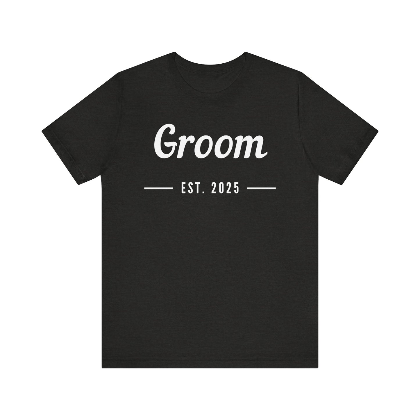 Groom 2025 White Lettering T-shirt