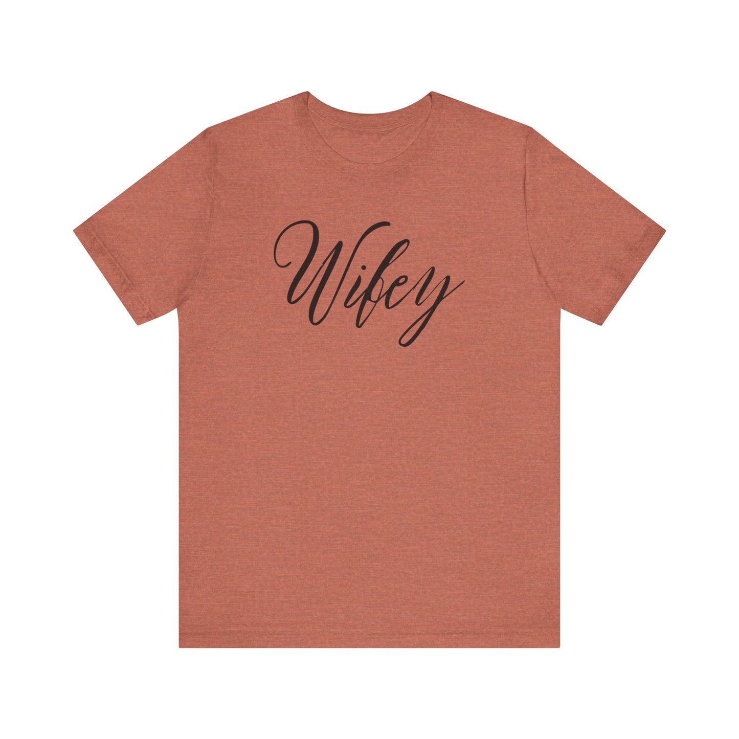 Wifey Cursive Black Text T-shirt