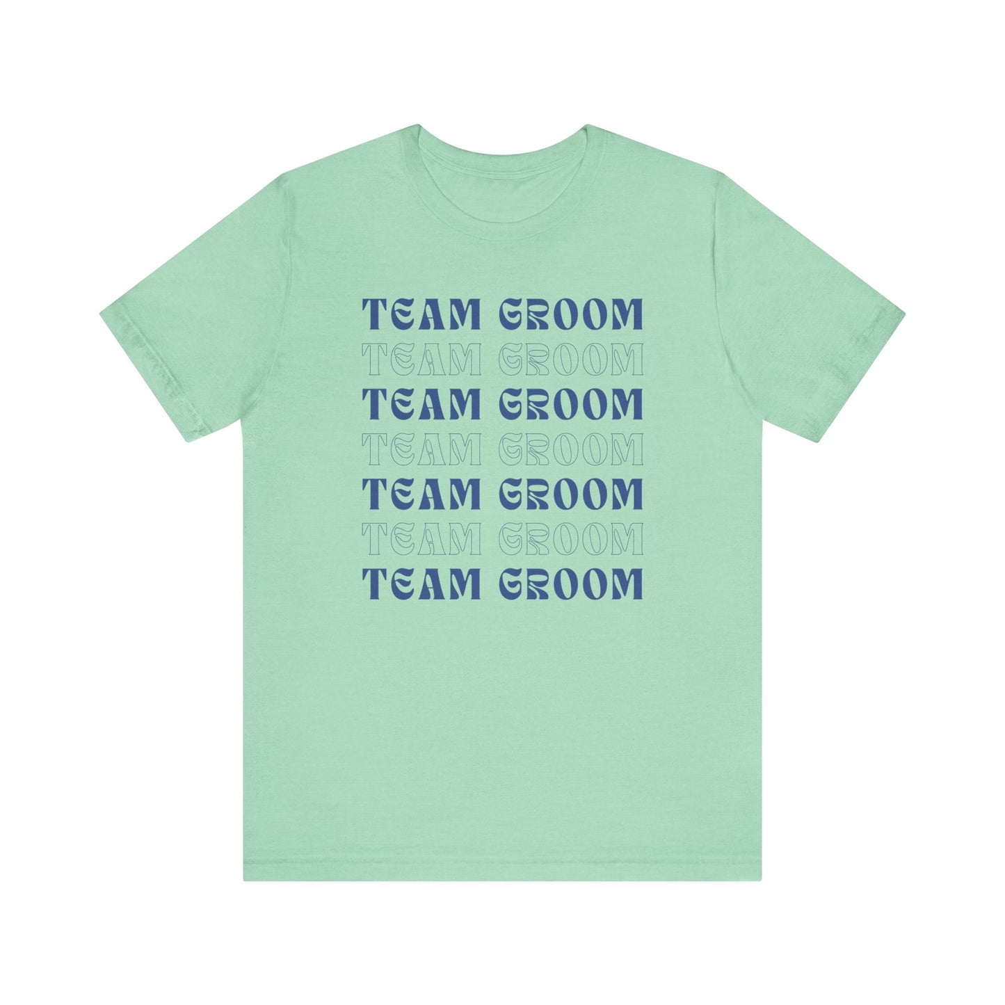 Team Groom Repeat Text T-shirt