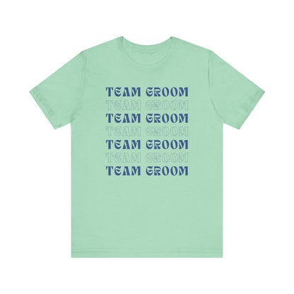 Team Groom Repeat Text T-shirt