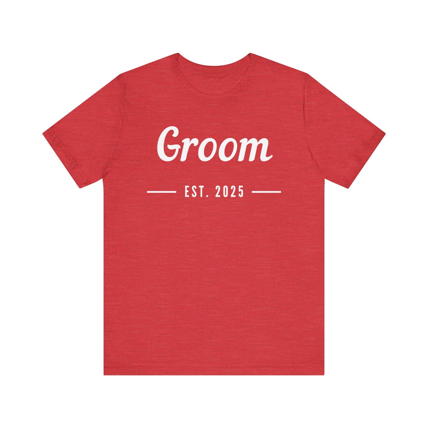 Groom 2025 White Lettering T-shirt