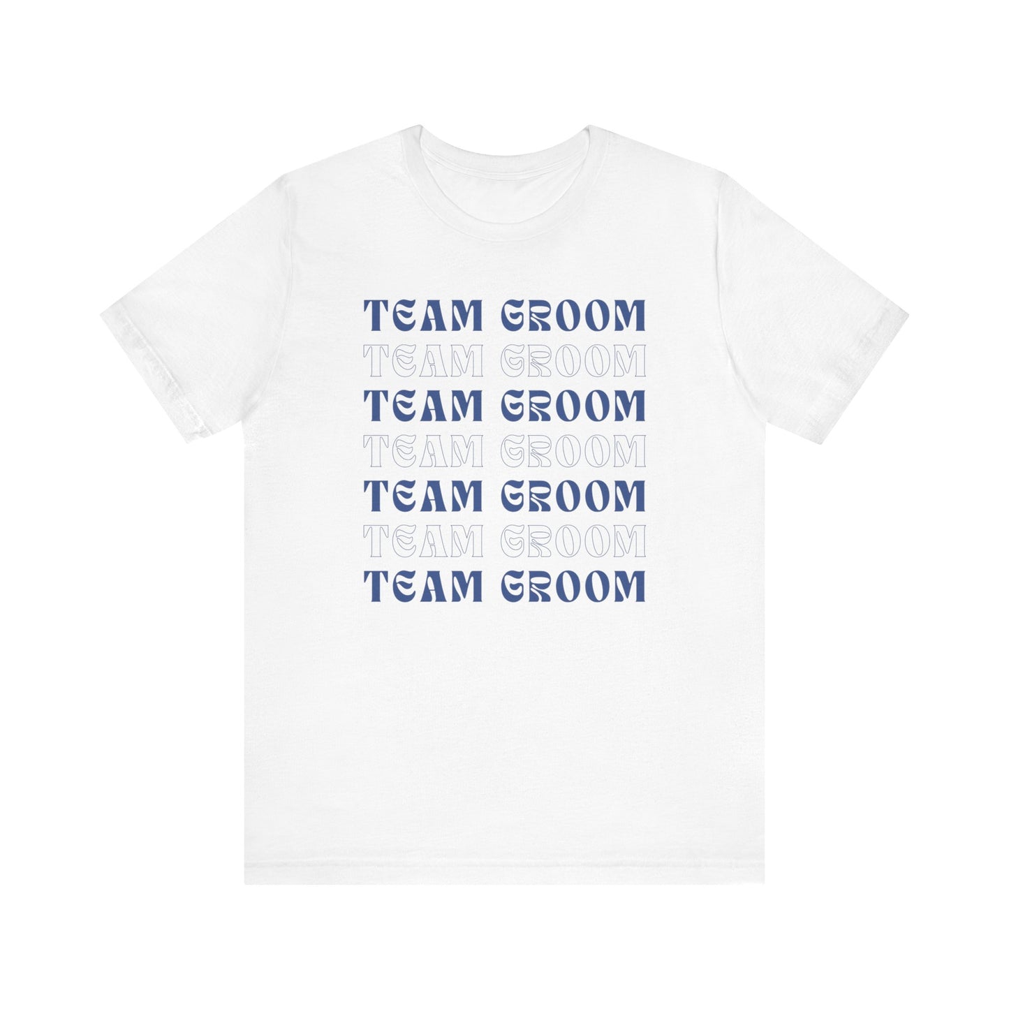 Team Groom Repeat Text T-shirt