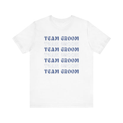 Team Groom Repeat Text T-shirt