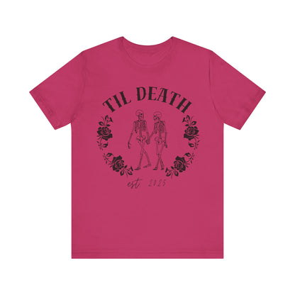 Til Death Skeleton Couple T-shirt