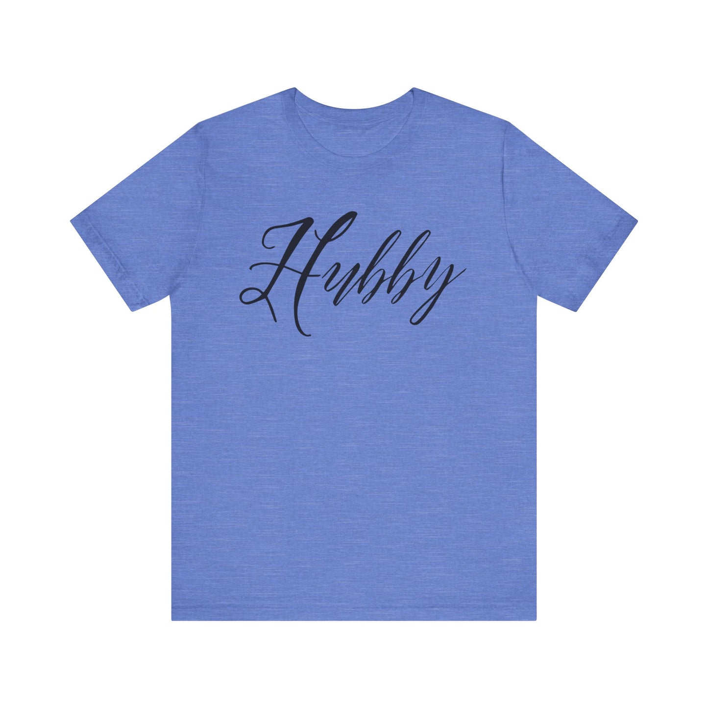 Hubby Black Cursive Text T-shirt