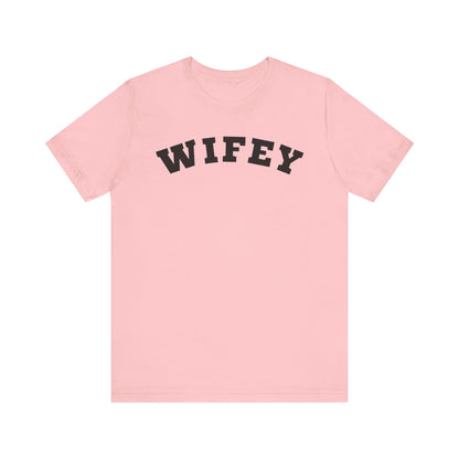 Wifey Black Block Letters T-shirt