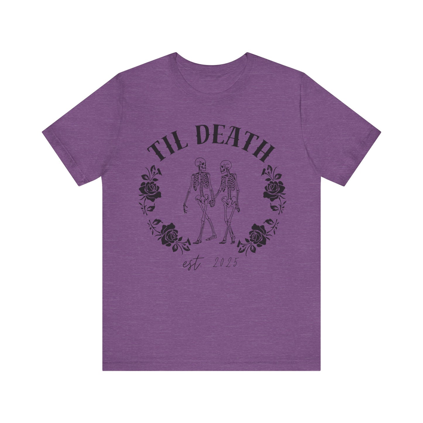 Til Death Skeleton Couple T-shirt