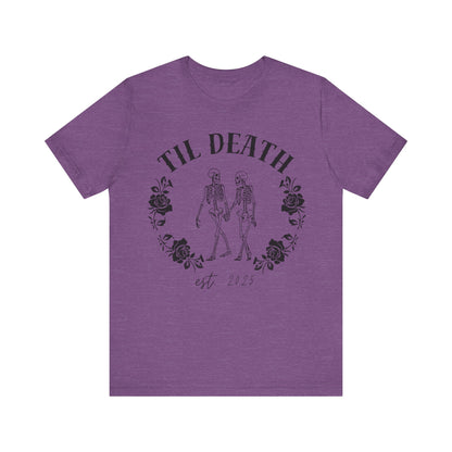 Til Death Skeleton Couple T-shirt