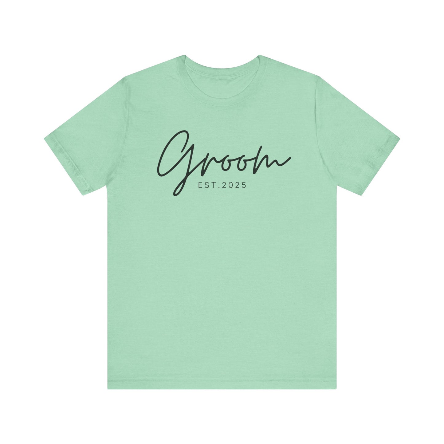 Groom Cursive Black Text T-shirt