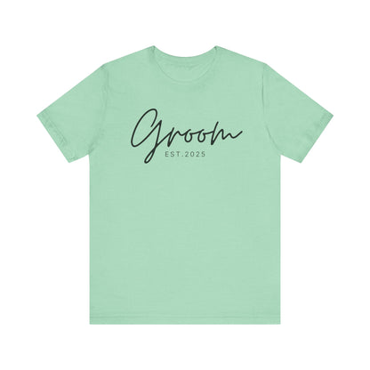 Groom Cursive Black Text T-shirt