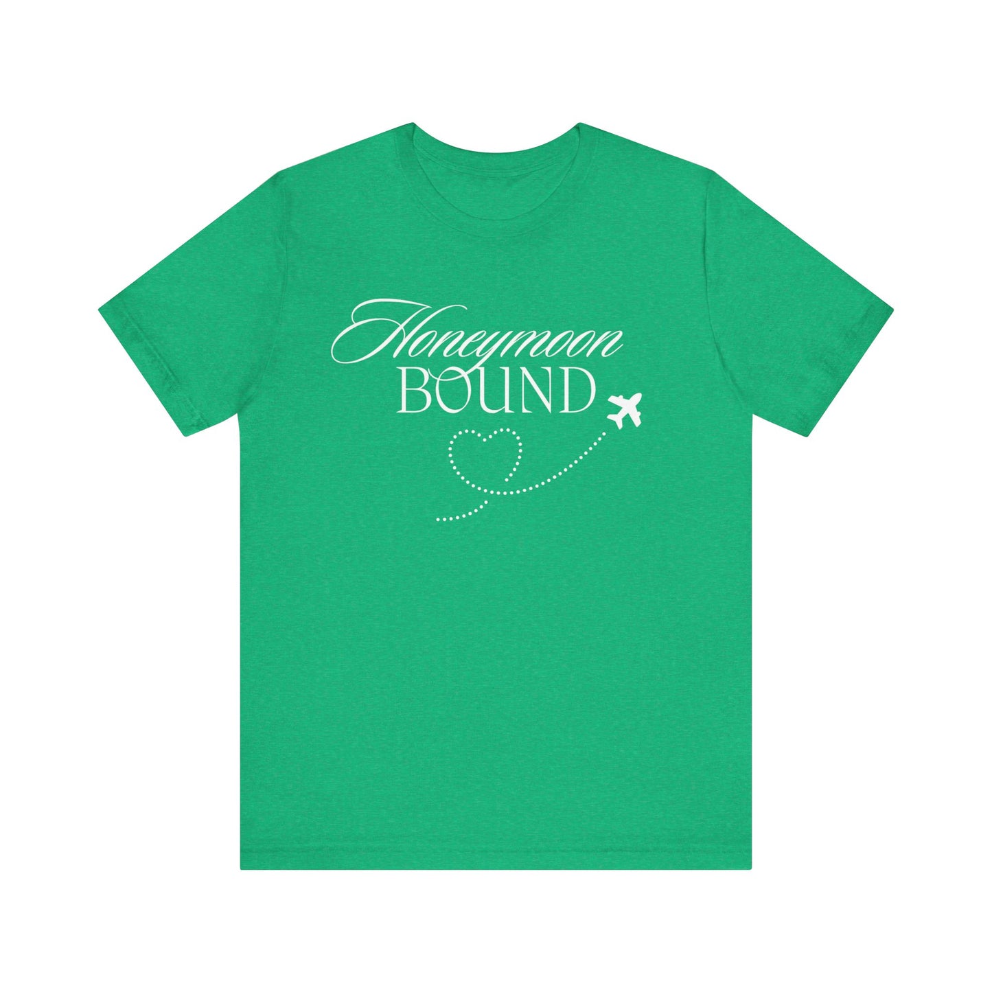 Honeymoon Bound White Text T-shirt