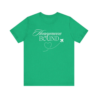 Honeymoon Bound White Text T-shirt