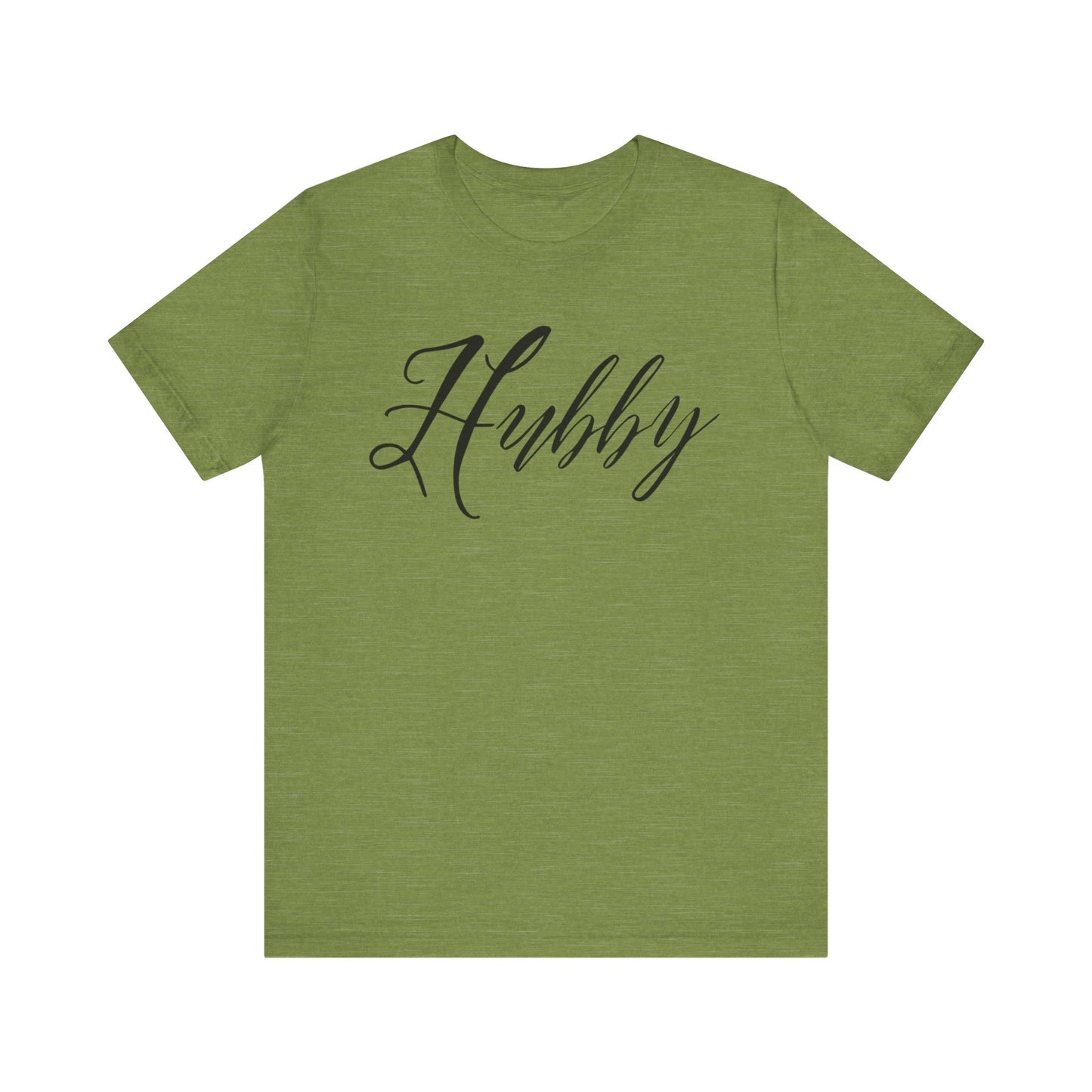 Hubby Black Cursive Text T-shirt