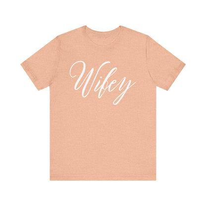 Wifey Cursive Letters T-shirt