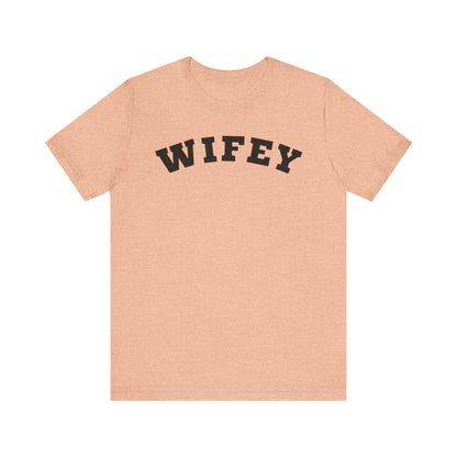 Wifey Black Block Letters T-shirt