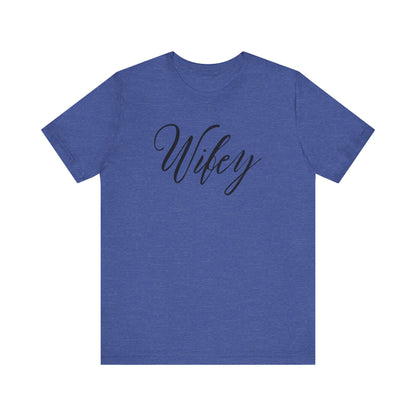Wifey Cursive Black Text T-shirt