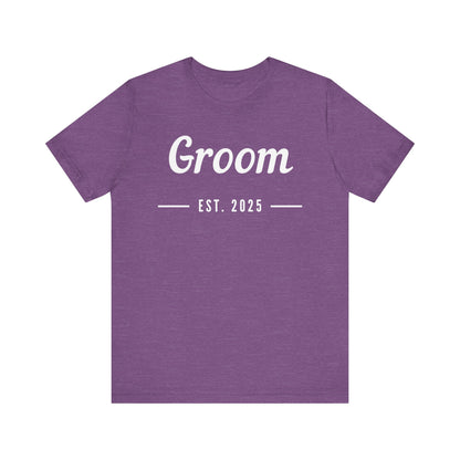 Groom 2025 White Lettering T-shirt
