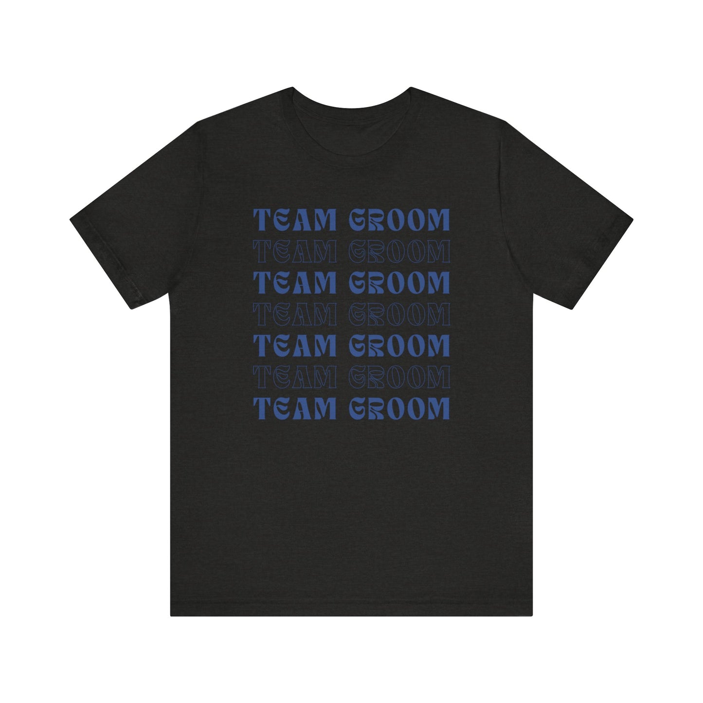 Team Groom Repeat Text T-shirt