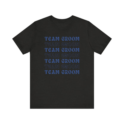 Team Groom Repeat Text T-shirt