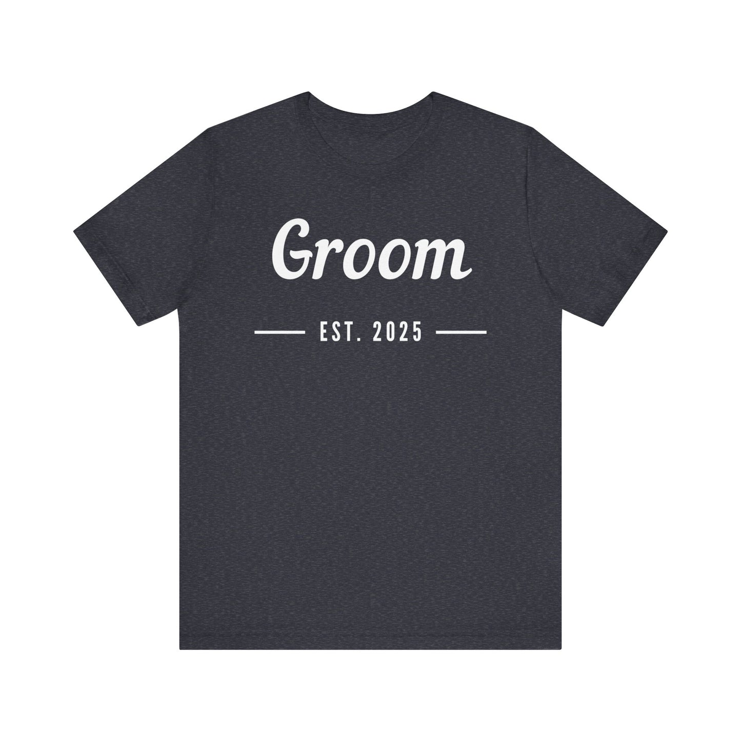 Groom 2025 White Lettering T-shirt