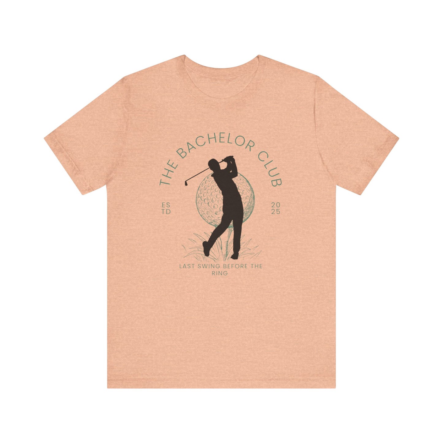 The Bachelor Club Last Swing Before The Ring Golfer Silhouette T-shirt
