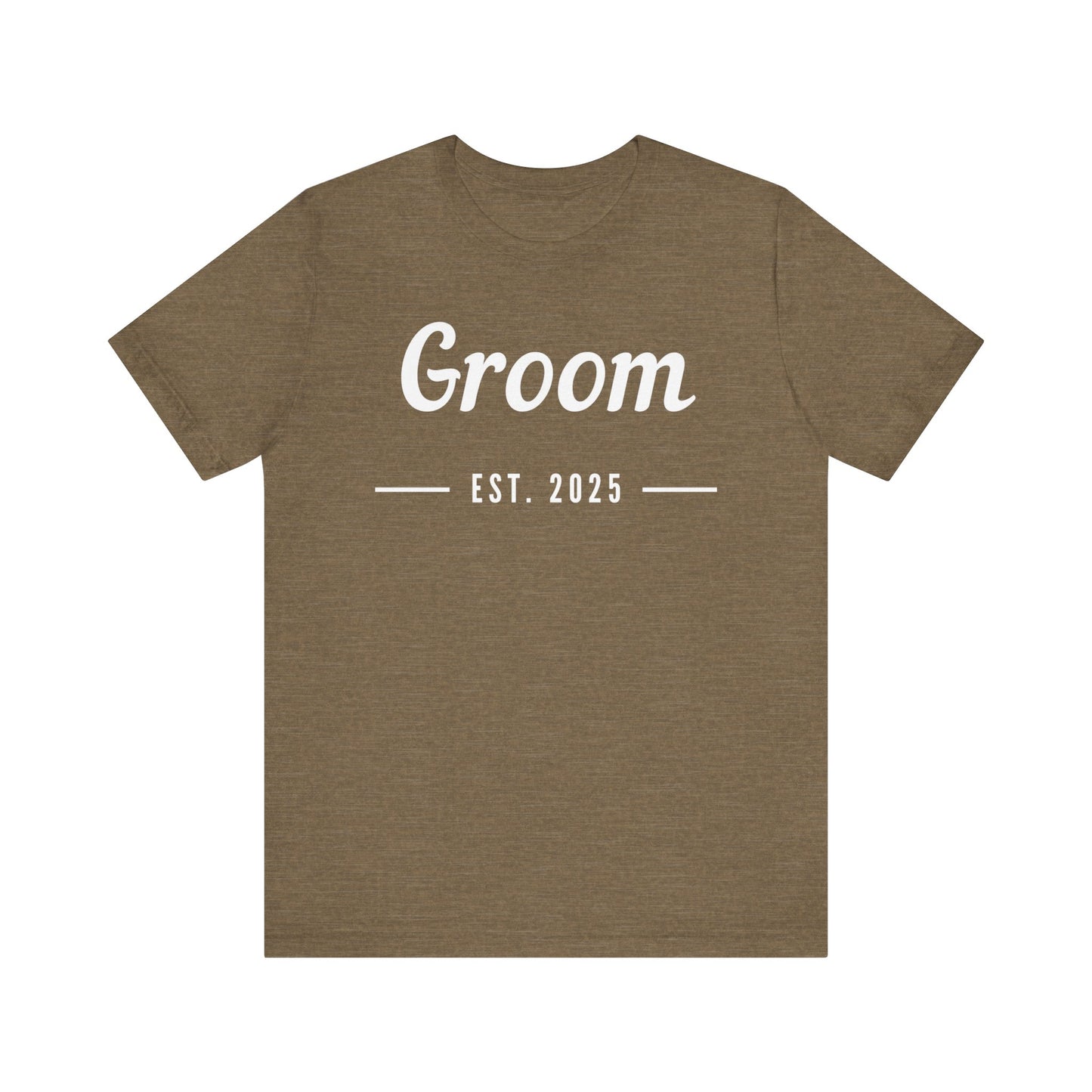 Groom 2025 White Lettering T-shirt