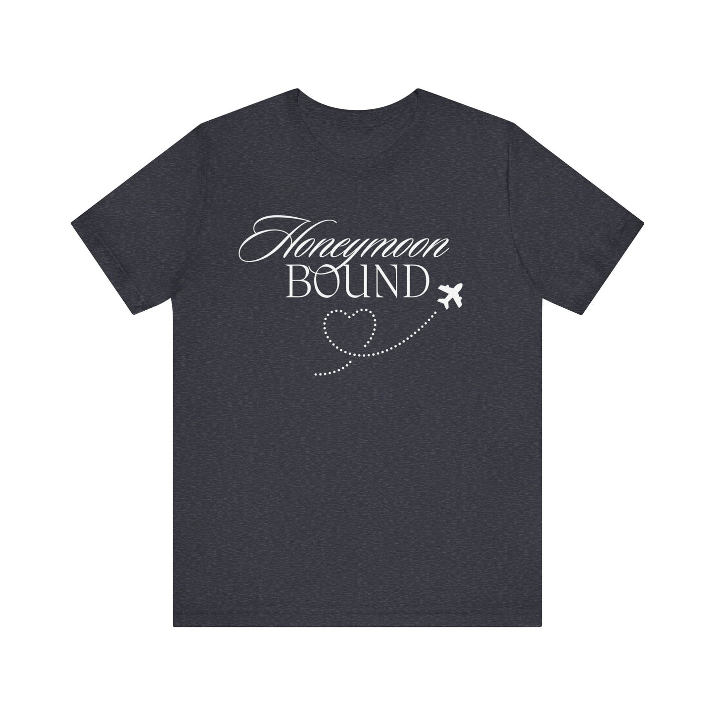 Honeymoon Bound White Text T-shirt