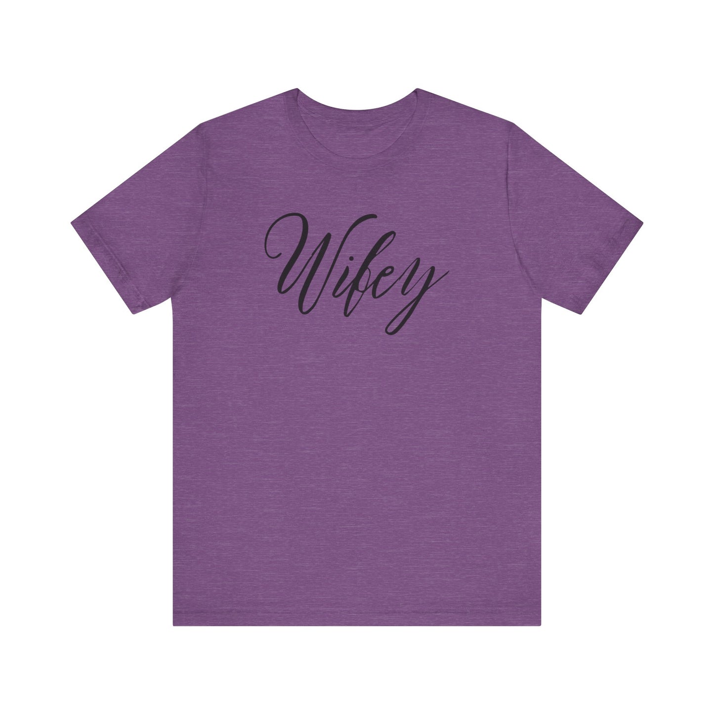 Wifey Cursive Black Text T-shirt