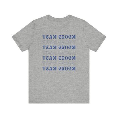 Team Groom Repeat Text T-shirt