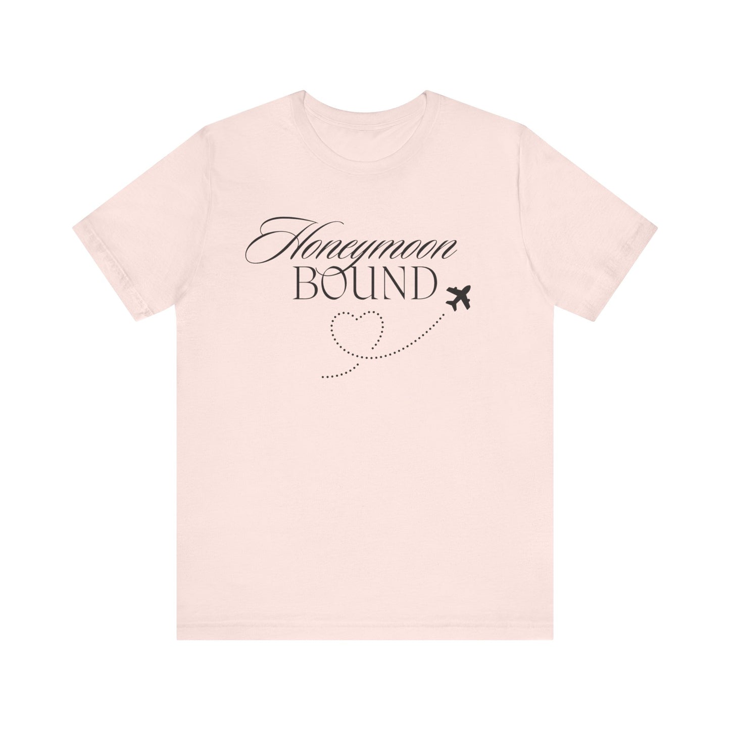 Honeymoon Bound Black Text T-shirt