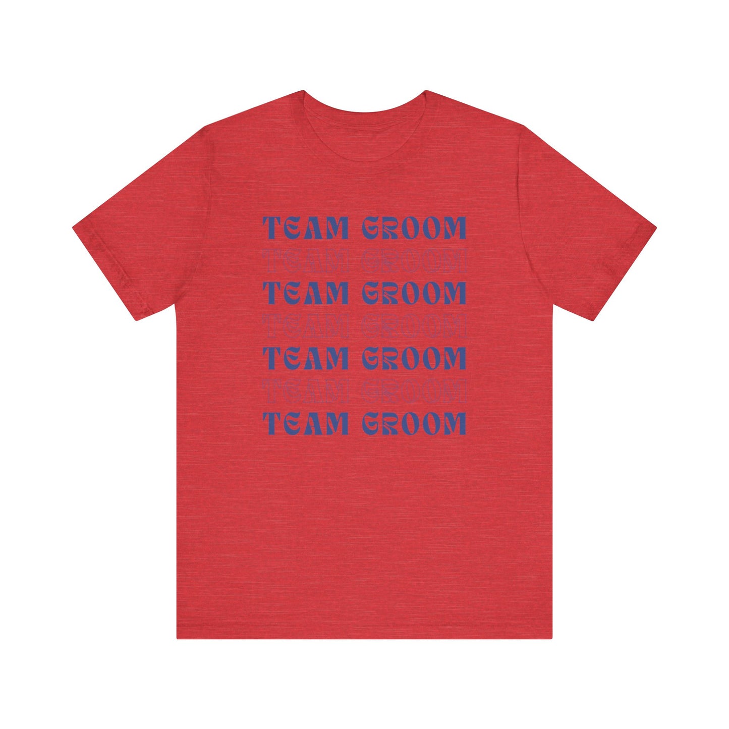 Team Groom Repeat Text T-shirt