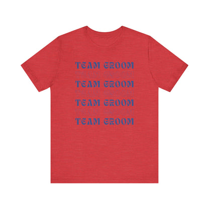 Team Groom Repeat Text T-shirt