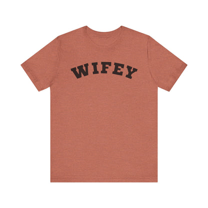 Wifey Black Block Letters T-shirt