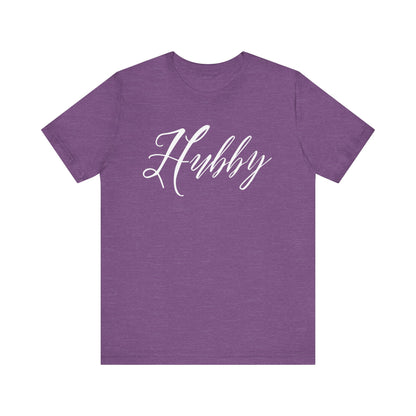 Hubby Cursive Letters T-shirt