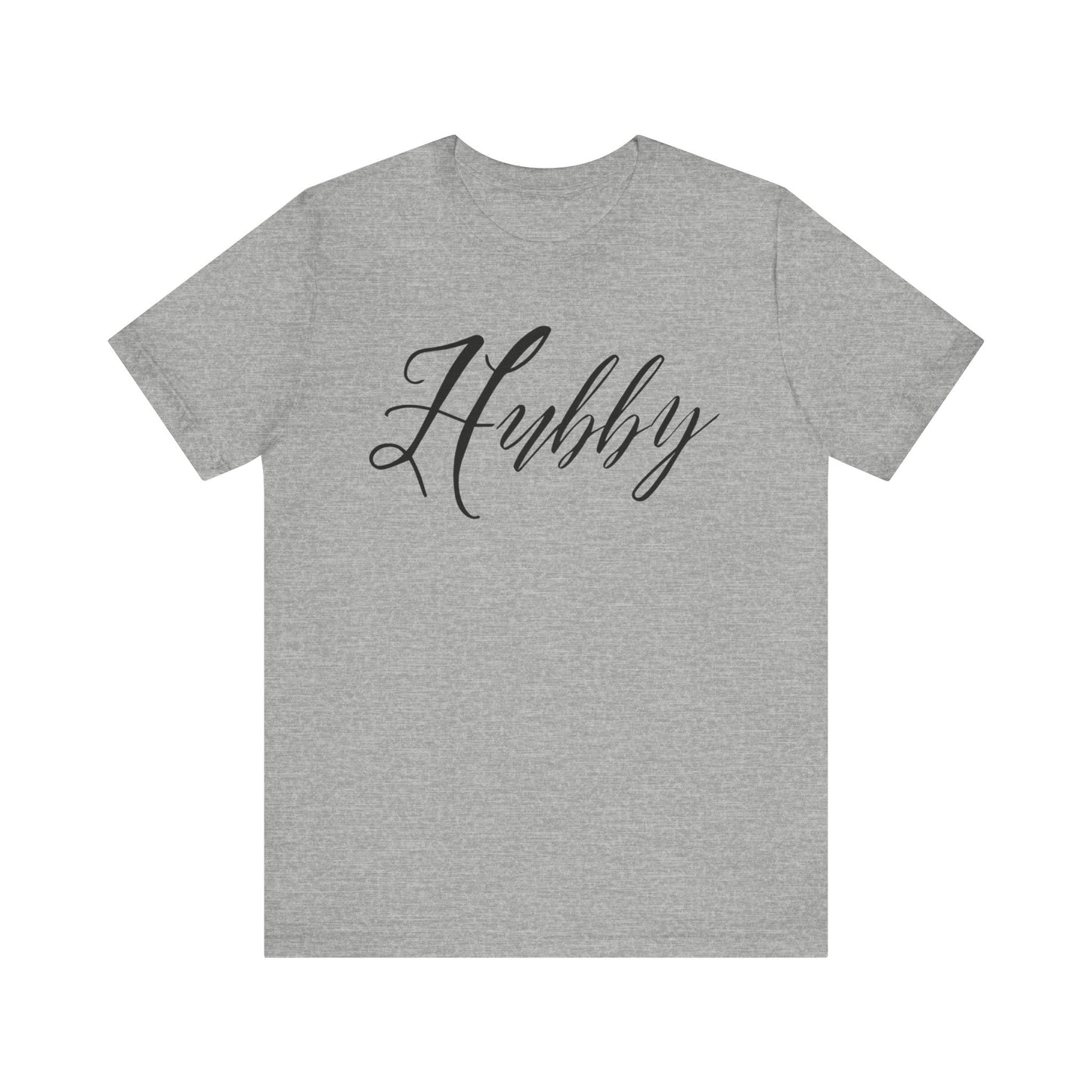 Hubby Black Cursive Text T-shirt