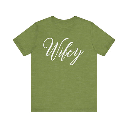 Wifey Cursive Letters T-shirt
