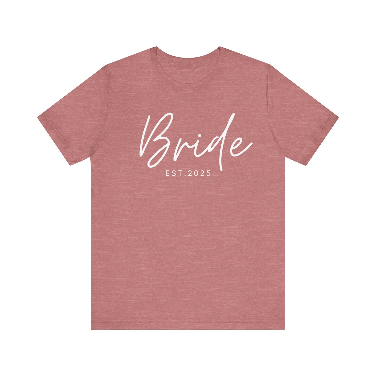 Bride Cursive White Text T-shirt
