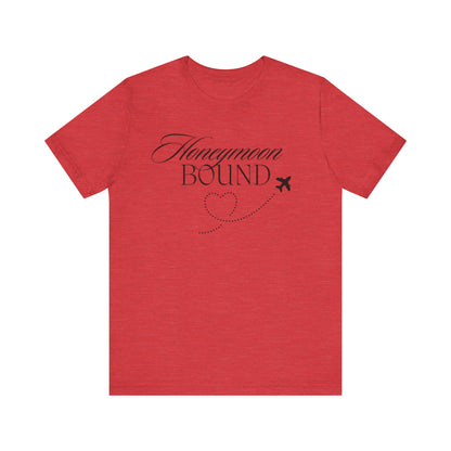 Honeymoon Bound Black Text T-shirt