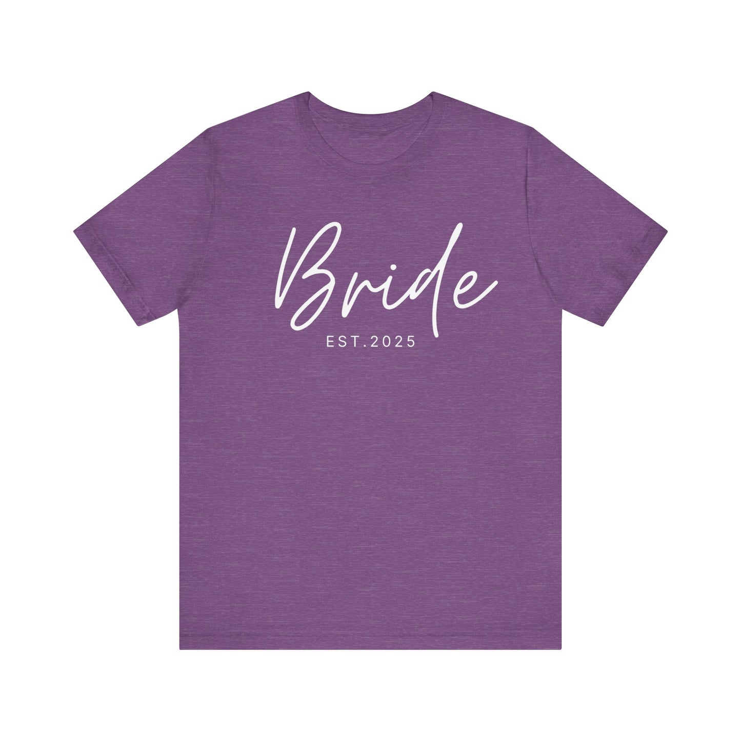 Bride Cursive White Text T-shirt