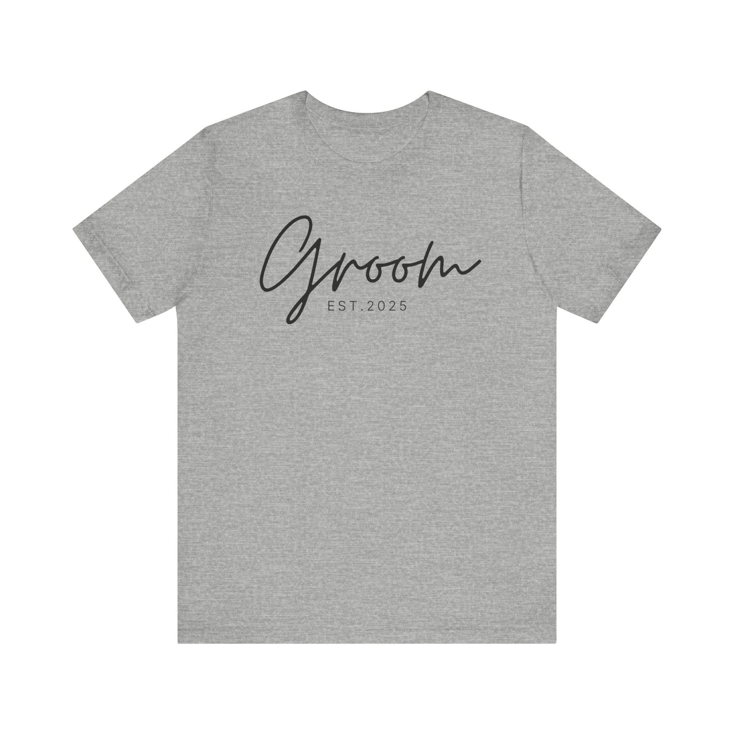 Groom Cursive Black Text T-shirt