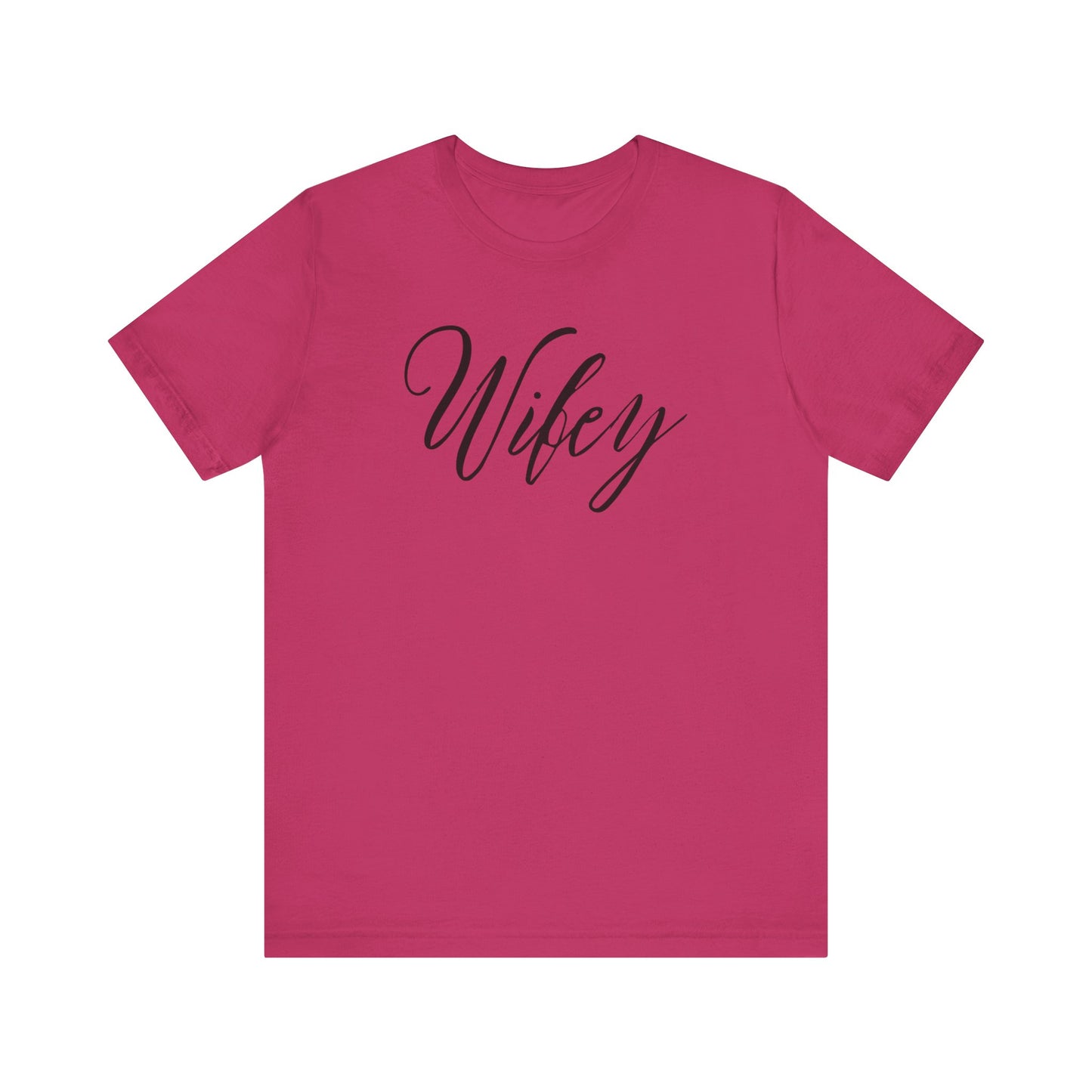Wifey Cursive Black Text T-shirt