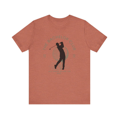 The Bachelor Club Last Swing Before The Ring Golfer Silhouette T-shirt