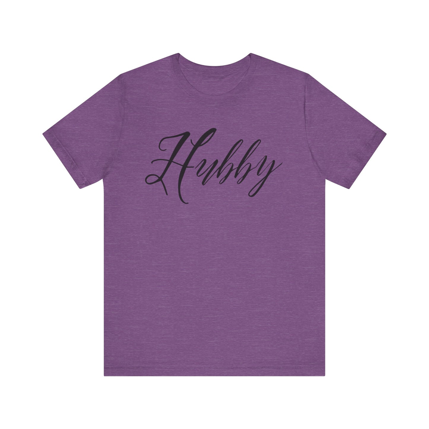 Hubby Black Cursive Text T-shirt