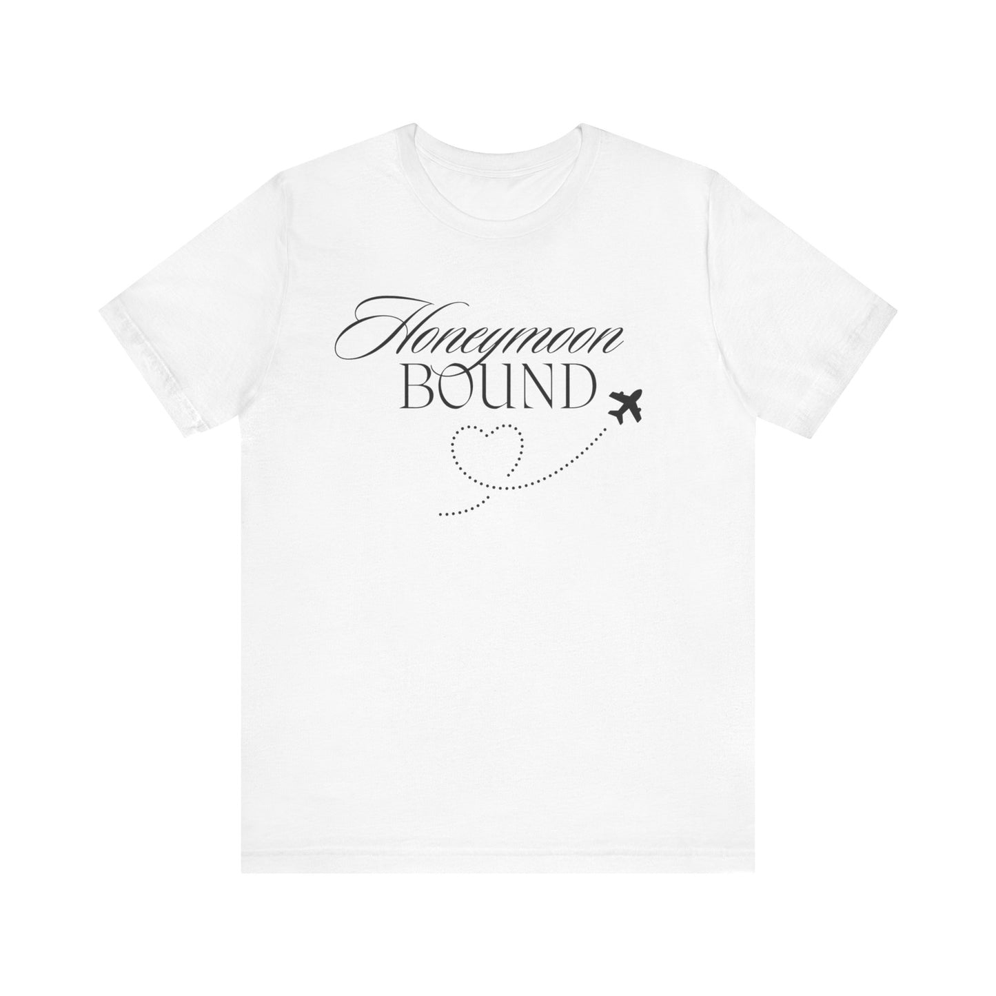 Honeymoon Bound Black Text T-shirt