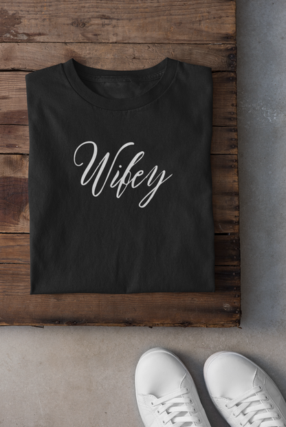 Wifey Cursive Letters T-shirt
